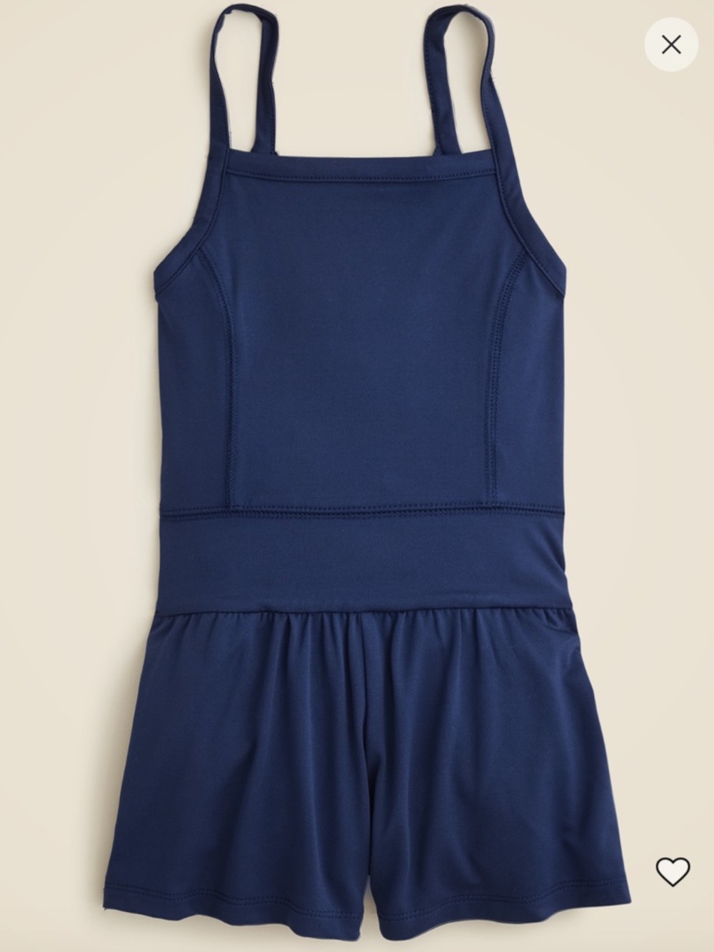 Crewcuts Navy Sleeveless Performance Romper